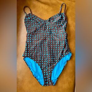 Proenza Schouler Printed Bustier One Piece Swimsuit Size S